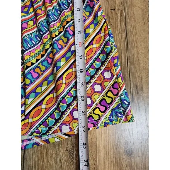 Trina Turk Peruvian Stripe Romper Swim Cover-Up Women’s S Strapless Tropical - Picture 8 of 9